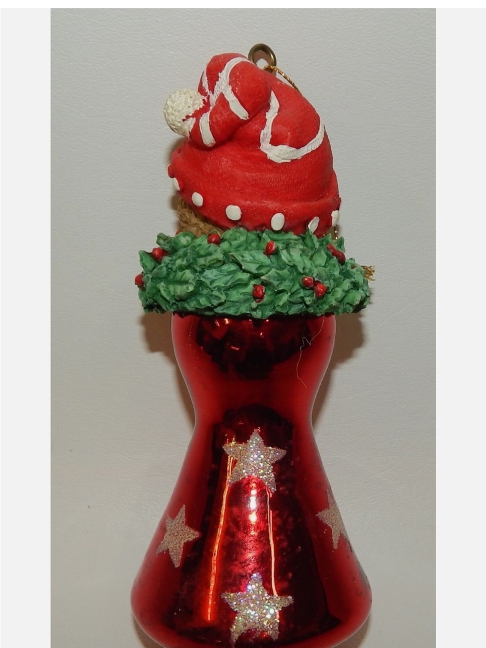 Vintage Trim A Home Glass Holiday Figurines - Red & White set of 3 - Picture 7 of 13